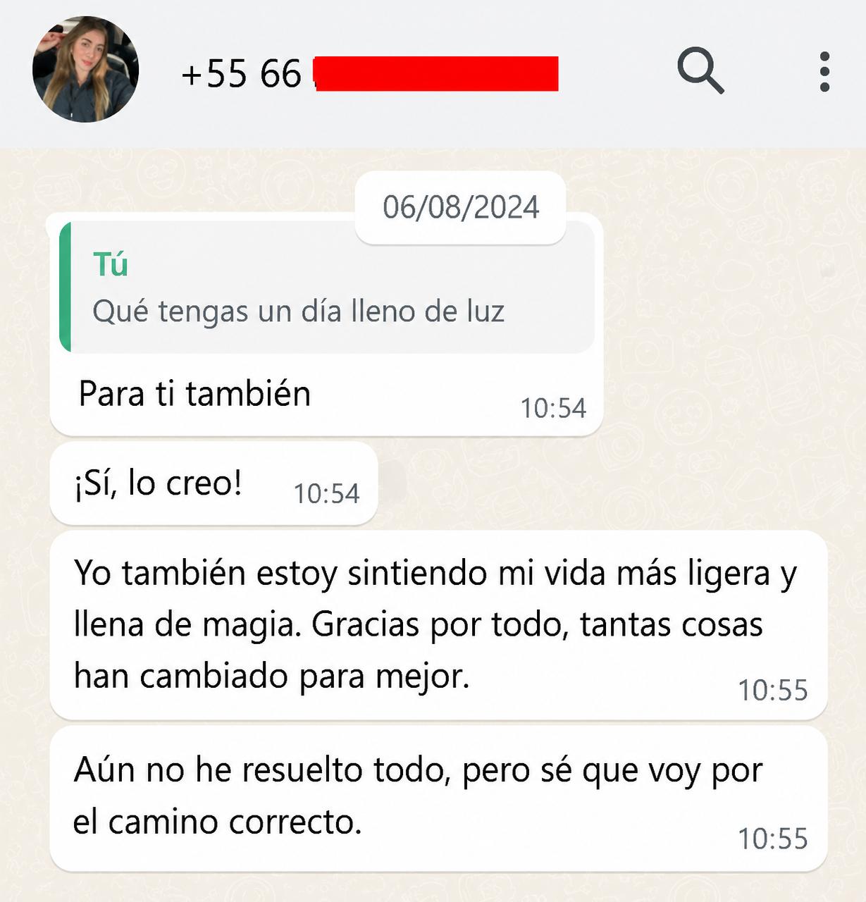 Testimonio de WhatsApp 7