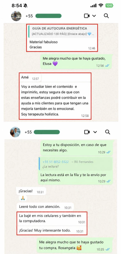 Testimonio de WhatsApp 1
